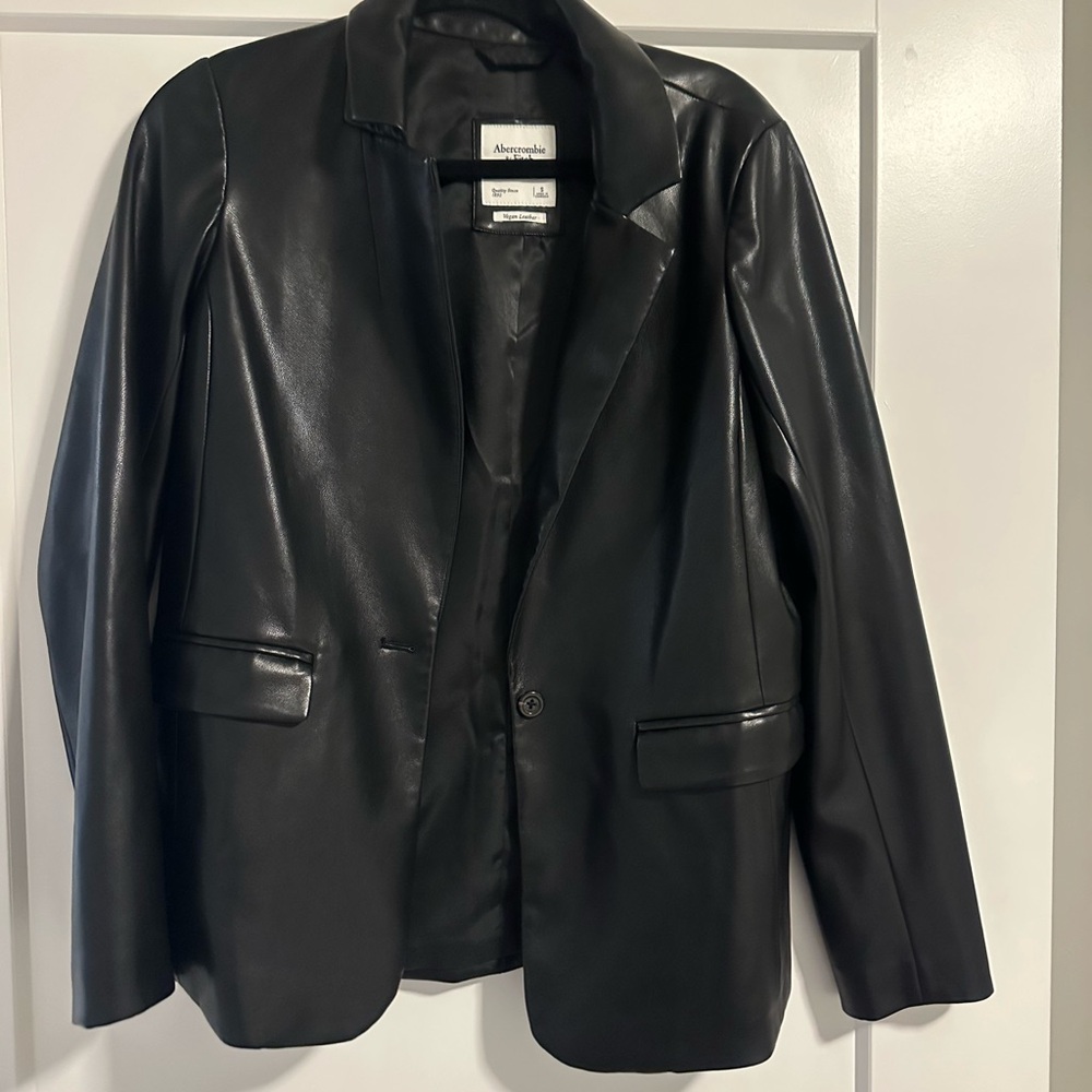 Abercrombie & Fitch Black Vegan Leather Label